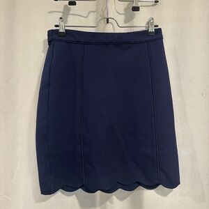 Skies Are Blue Pencil Mini Skirt Blue Work